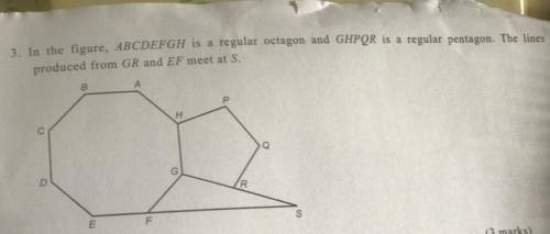 4 questions, can anyone help me please?

1. Find angle FGH
2. Find angle HGR
3. Find angle FGR
4.