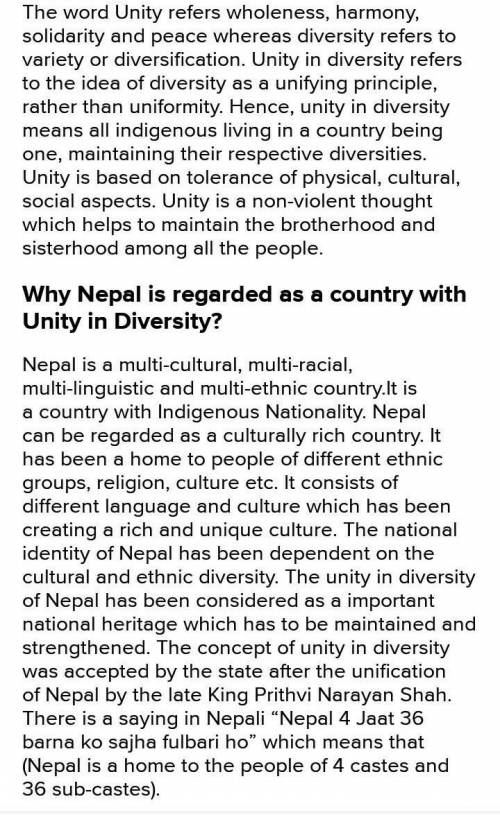 Hold a speech contest on 'Unity in Diversity in Nepal'