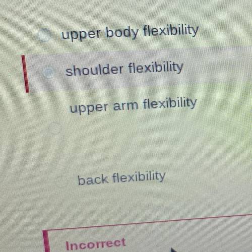 What term best describes the type of flexibility measured by the back-saver sit-and-reach test?

P