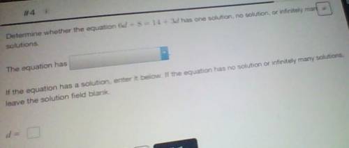 One solution
no solution
infinitely many solutions?
which one????