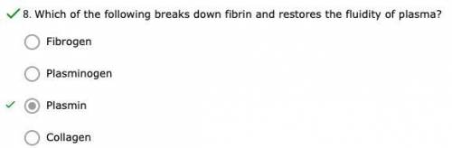 Which of the following breaks down fibrin and restores the fluidity of plasma?