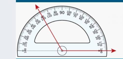 Use the diagram to answer the question. Information Question What is the measure of the angle?