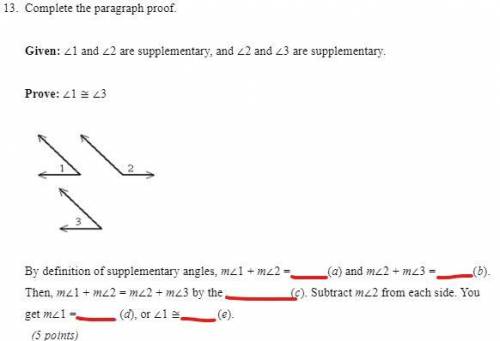 Complete the paragraph proof ~ image attached bellow~