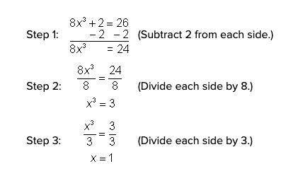 Brandon used inverse operations to solve an equation in his homework assignment. During which step,