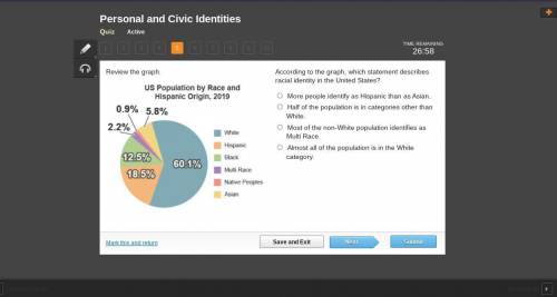 According to the graph, which statement describes racial identity in the United States?

More peop