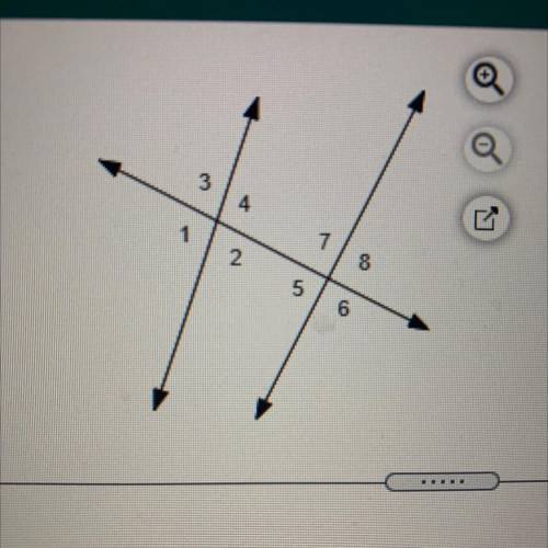 Identify a pair of corresponding angles

A: <3 and <7 
B: <3 and <2
C: <2 and <7