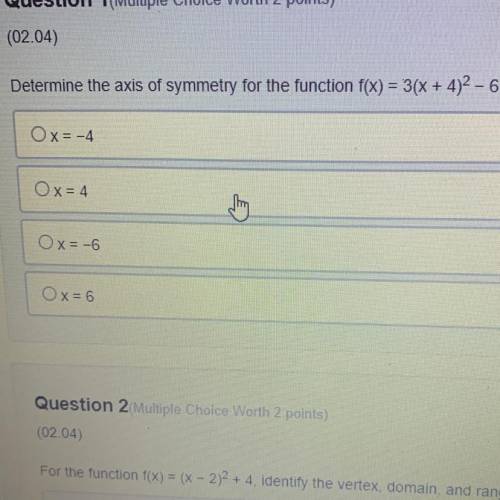 F(x)=3(x+4)^2-6
Can you please solve this!?! I need it ASAP