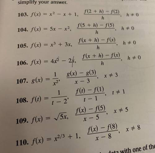I need help with question 106.