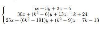 PLEASE URGENT, I'LL GIVE CROWN AND BEST ANSWER // LINEAR ALGEBRA

Determine the value of K so that