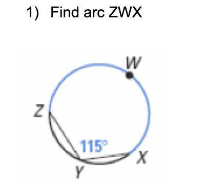 Find the arc of ZWX please