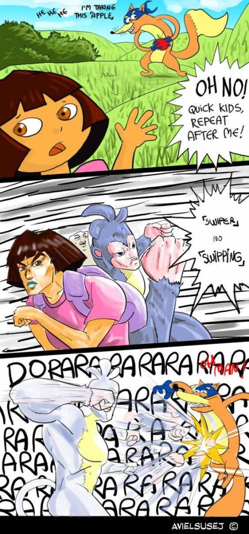 Is this a jojo reference?dora the destroyerlol