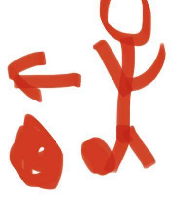 Draw a simple picture of your foot kicking a

ball. Add a force arrow to show the push of your
foot