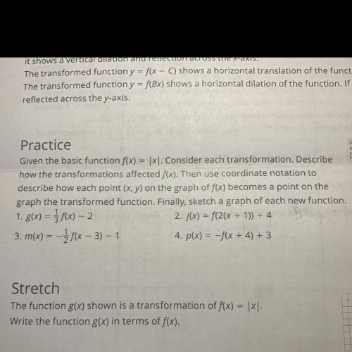 Help for Practice Section:
#1, #2, #3 , & #4
