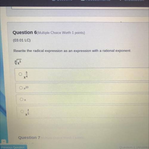 Rewrite the radical expression as an expression with rational exponent