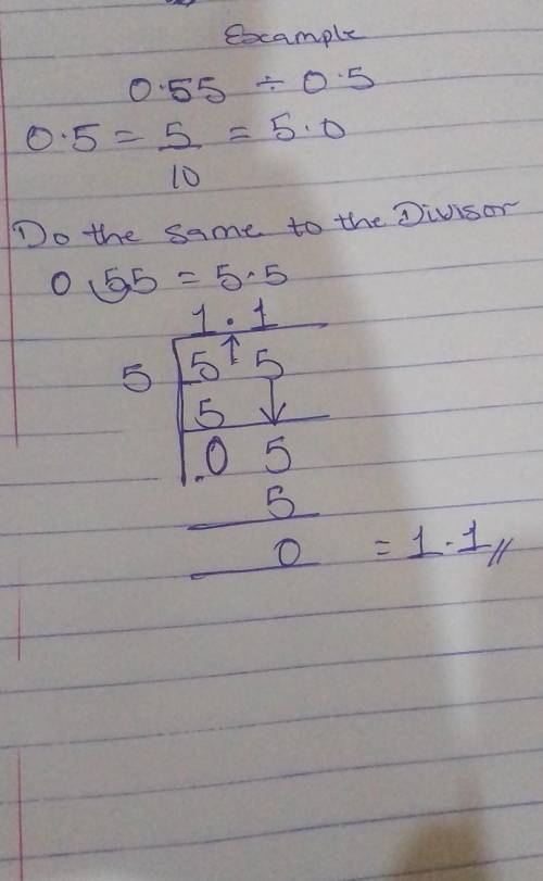 How do you do dividing decimals please explain