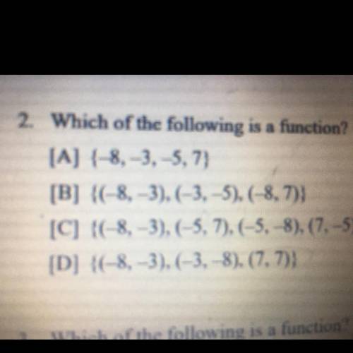 Which of the following is a function