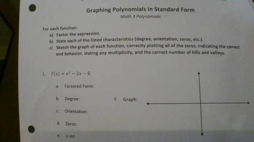 Can someone help me with these? I can find the graphs, i just need the rest.