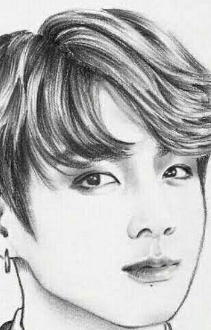(no nonsense answer or answer will be reported)can anyone draw BTS jungkook