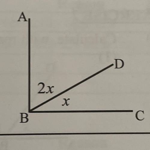 (1) Calculate the actual size of each of the angles.