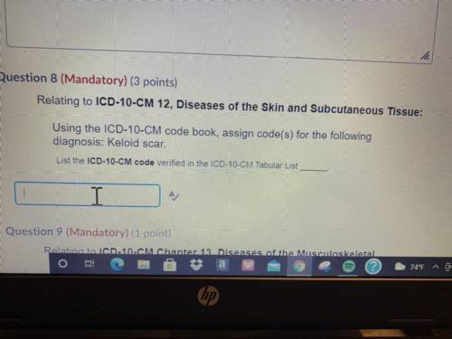 Gnment B

Joann Cabrera: Attempt 2
Question 4 (ivandatory(1 point)
Relating to ICD-10-CM Chapter 1