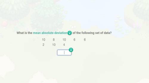 What is the mean absolute deviation of the following set of data?