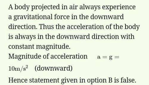 Mass does not affect the path of a projectile when there is NO AIR RESISTANCE.

A. True
B. False
