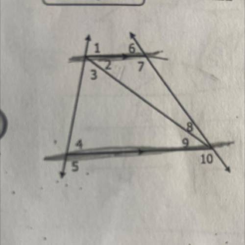Example 6 Given m_2=419 m25=94. and m 10 = 109. find the measure of each missing angle.

d. m 6 =
