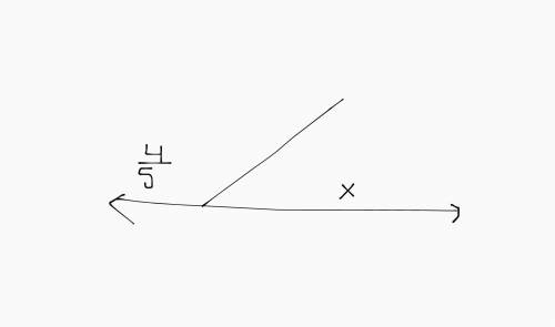 Two angles form a linear pair. The measure of one angle is 4/5 the measure of the other angle. Find