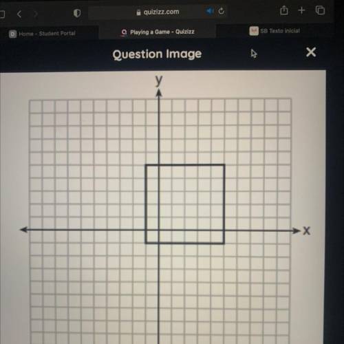*****In the diagram above, a square is graphed in the coordinate

plane. ****
*****
Which reflecti