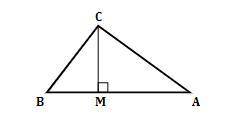 Given: ΔABC, CM⊥AB, BC = 5, AB = 7, CA = 4√2
Find: CM