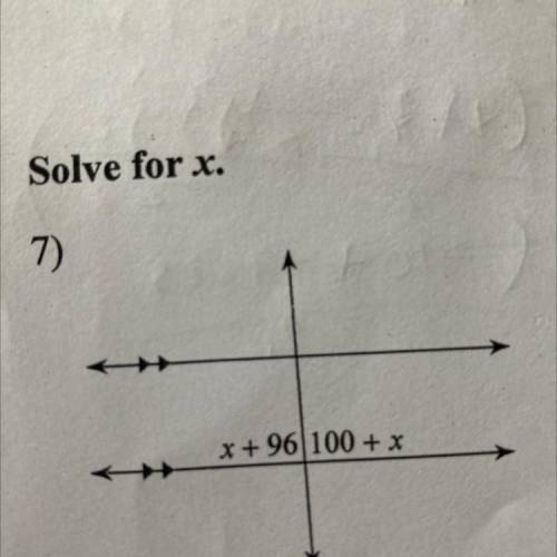Solve for x
And show work