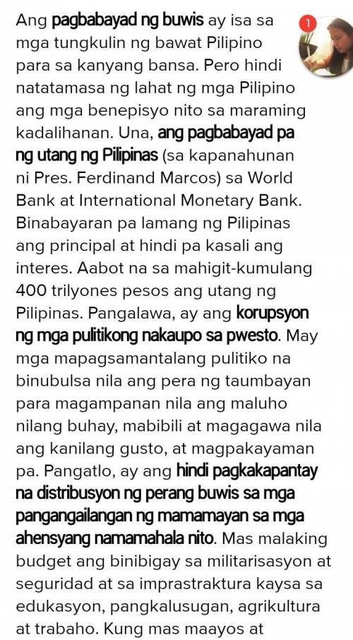 M

m
n
Paggamit ng Kuro-kuro
Pa
(Metalingual)
M M
Ang buwis na binabayaran
sa Pilipinas ay pinakama