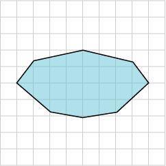 Each small square on the grid is 1 in².

Which estimate best describes the area of this figure?
A.