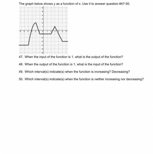 Help me with 47-50 based on the graph