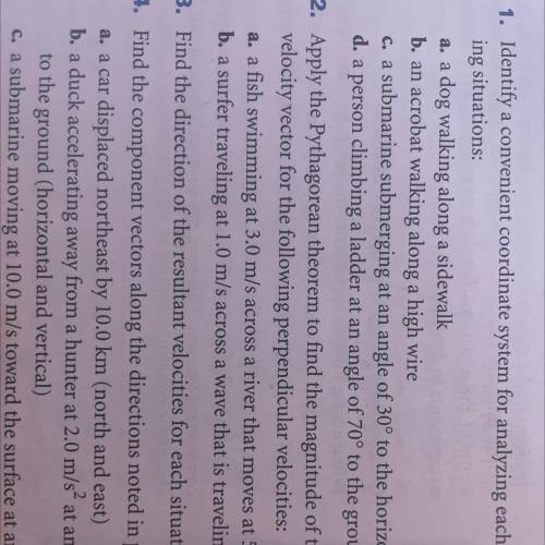 Need help on problem 1 A-D. 
Also need help on #2 A&B