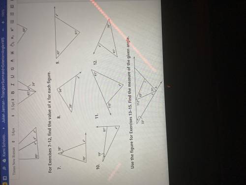 2-3 additional practice parallel lines and triangle sums 7-12