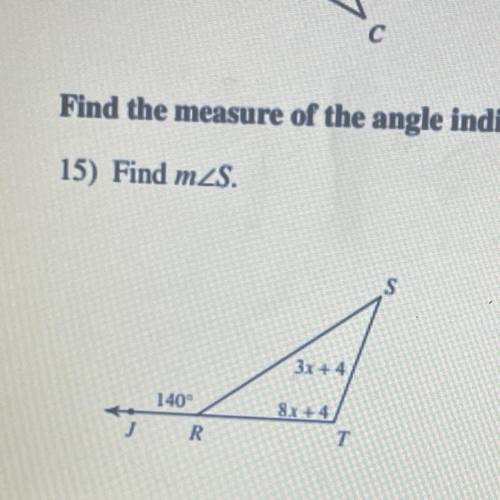 Find the measure of the angle indicated, WILL GIVE 
BRAINLIEST!!
