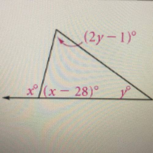 finding measures of angles ~ geometry please help with steps ! theorems are understandable just how
