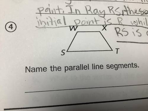 Name the parallel line segments