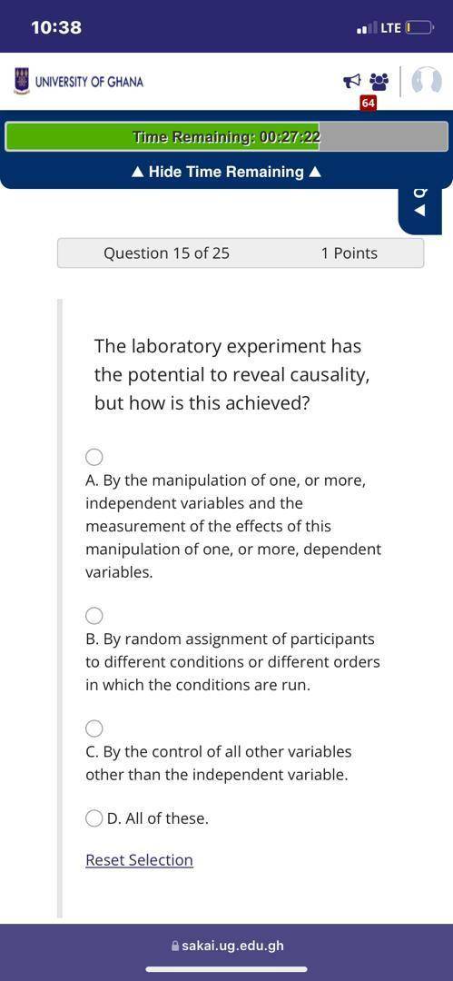 The laboratory experiment has the potential to reveal causality, but how is this achieved?