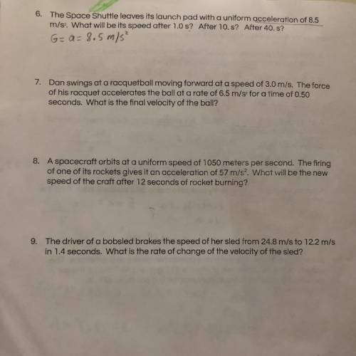 Can you help me at least with number 6?
