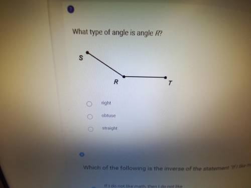 What type of angle is R?