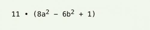Factor: 88a^2– 66b^2+ 11