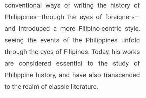 Compare the letter with the excerpt from Teodoro Agoncillo’s History of the Filipino People. How dif