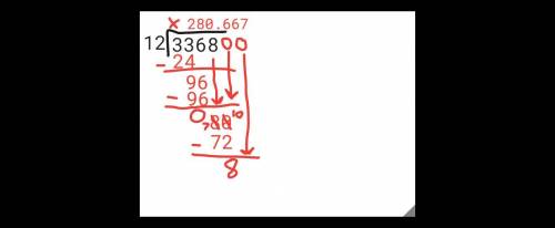 What is 3368 ÷12give an explanation for your answer make sure to try and work it out