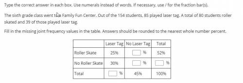 Use numerals instead of words. If necessary, use / for the fraction bar(s).

The sixth grade class