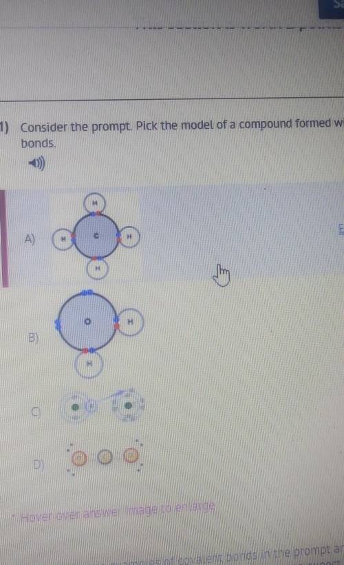 Consider the prompt pick the model of a compound formed with ionic bonds