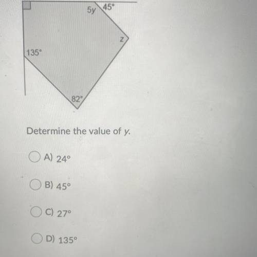 Determine the value of y.