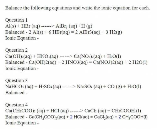 Can someone help me to write the ionic equation :((