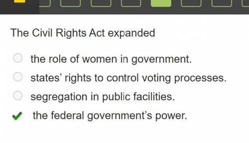 The Civil Rights Act expanded